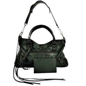 BALENCIAGA The First Black Mirrored Shoulder Bag Tote B